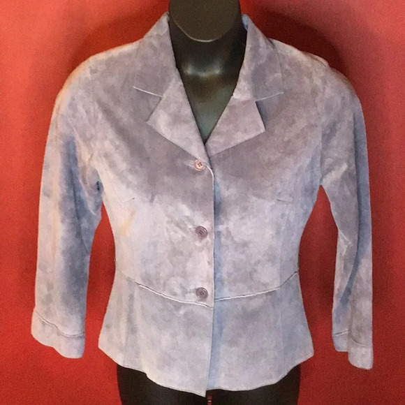 BRANDON THOMAS SUEDE BLAZER SIZE M - Picture 2 of 5